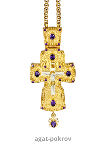 2.10.0058лп/1лп Крест наперсный в позолоте с цепью 2.10.0058лп/1лп Крест наперсный в позолоте с цепью