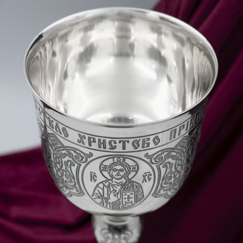 2.7.1812лр Потир на 0,75 л. в серебрении фото 4