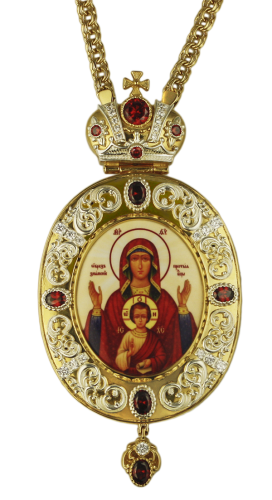 2.7.1010лп-2/1лп Панагия латунная в позолоте с цепью 2.7.1010лп-2/1лп Панагия латунная в позолоте с цепью