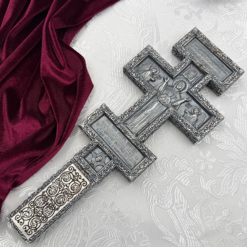 2.7.0949лр Крест Напрестольный латунный в серебрении фото 2 2.7.0949лр Крест Напрестольный латунный в серебрении фото 2