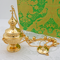 2.7.2634лп Кадило латунное в позолоте