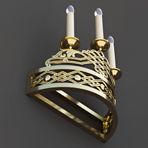 5.7.2974лм Бра церковное на 3 свечи фото 2 5.7.2974лм Бра церковное на 3 свечи фото 2