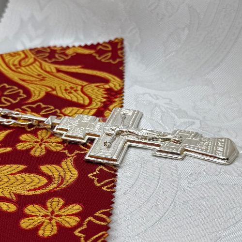 2.10.0664л/10л Крест наперсный с серебрением фото 2 2.10.0664л/10л Крест наперсный с серебрением фото 2