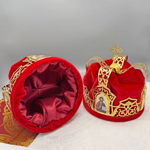 2.7.2830лп-2-К Венцы венчальные латунные в позолоте - комплект фото 3 2.7.2830лп-2-К Венцы венчальные латунные в позолоте - комплект фото 3