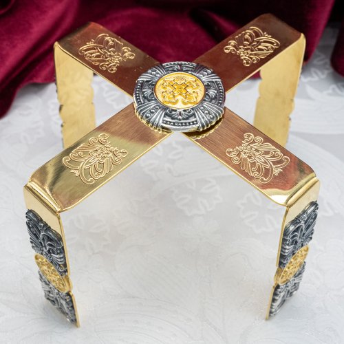 2.7.1367лпр Звездица латунная с позолотой фото 4