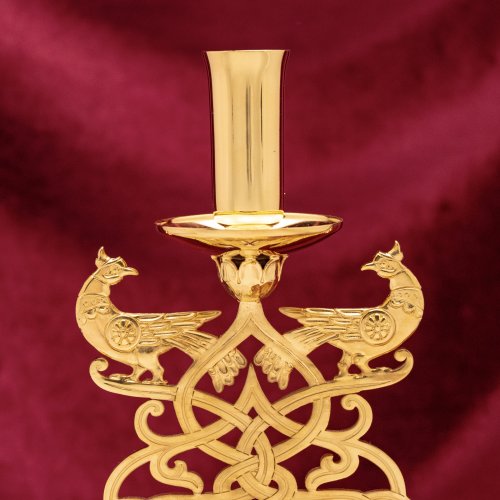 2.7.2872лп Подсвечник напрестольный в позолоте фото 4 2.7.2872лп Подсвечник напрестольный в позолоте фото 4