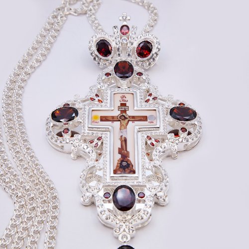 2.10.0100л-2/1л Крест наперсный c цепью фото 4 2.10.0100л-2/1л Крест наперсный c цепью фото 4