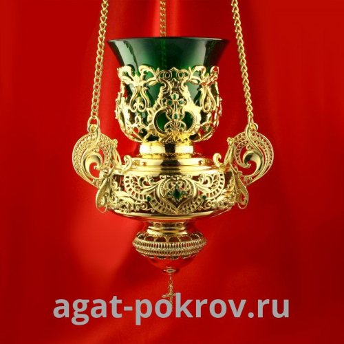 2.7.0876лп Лампада латунная подвесная в позолоте 2.7.0876лп Лампада латунная подвесная в позолоте