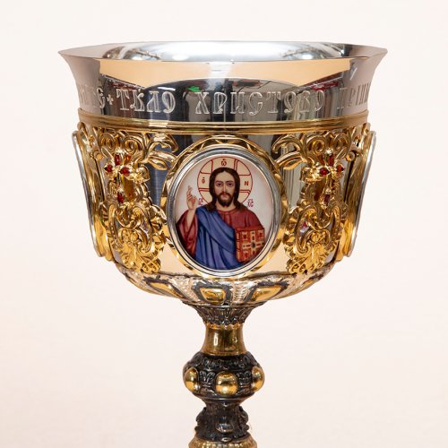 2.7.1270лфр-2 Потир с мельхиоровой чашей на 0.75 литра фото 4