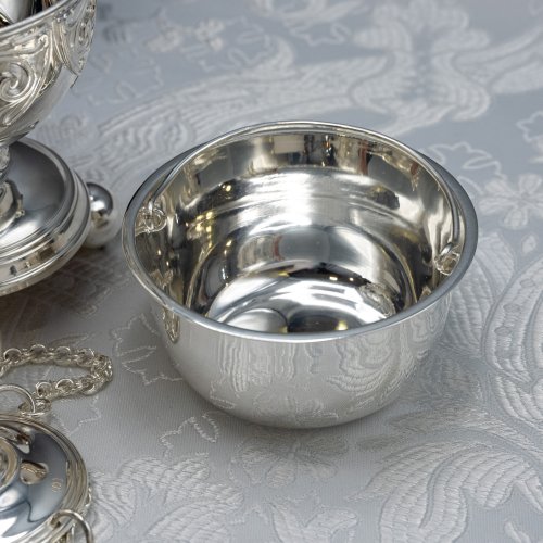 2.7.2618л Кадило латунное с фиолетовыми камнями в серебрении фото 3 2.7.2618л Кадило латунное с фиолетовыми камнями в серебрении фото 3