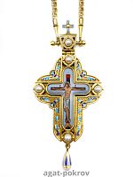 2.10.0441лпэ-2/64лп Крест наперсный в позолоте