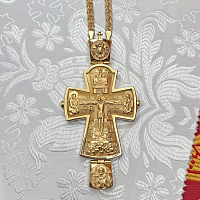 2.10.0408лп/1лп Крест наперсный в позолоте