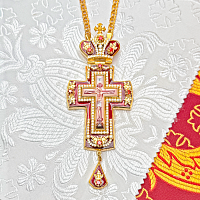 2.10.0464лпэ-2/1лп Крест наперсный в позолоте
