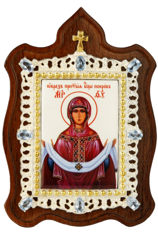 2.78.01358л И.н.латунная Покров Пресвятой Богородицы 2.78.01358л И.н.латунная Покров Пресвятой Богородицы