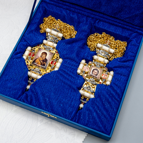 2.7.2801лпрэч-2/1лп Панагия в позолоте фото 2 2.7.2801лпрэч-2/1лп Панагия в позолоте фото 2