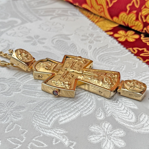 2.10.0408лп/1лп Крест наперсный в позолоте фото 7 2.10.0408лп/1лп Крест наперсный в позолоте фото 7