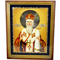 2.14.0177лп-0141 Икона настенная - святитель Кирилл Туровский