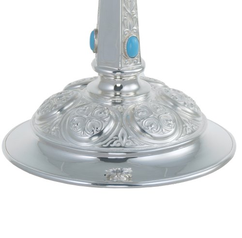 2.7.1717л Подсвечник напрестольный в серебрении фото 3 2.7.1717л Подсвечник напрестольный в серебрении фото 3