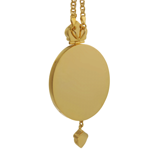 2.7.2376лпэ-2/1лп Панагия в позолоте с эмалью фото 2