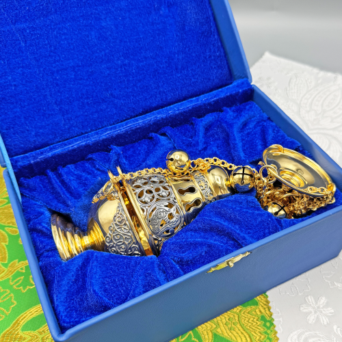 2.7.2633лпр Кадило латунное в позолоте фото 2 2.7.2633лпр Кадило латунное в позолоте фото 2