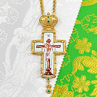 2.10.0325лп-2/1лп Крест наперсный в позолоте с цепью