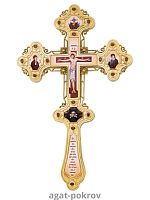 2.7.1302лп Крест латунный в позолоте
