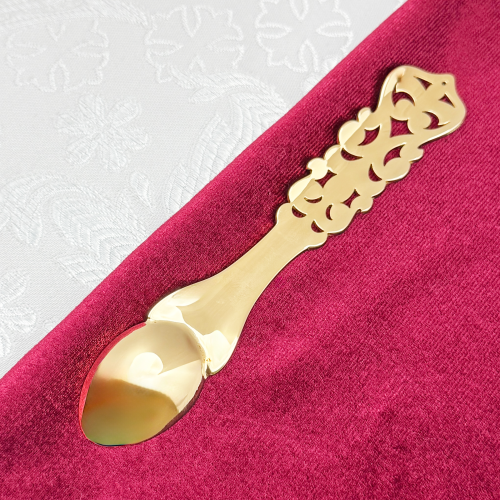 2.7.2728лп Лжица латунная в позолоте фото 4