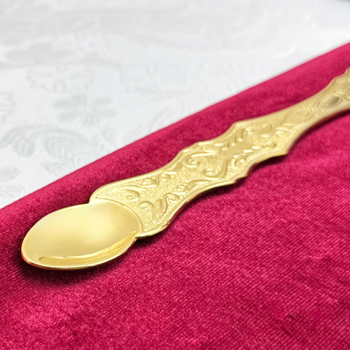 2.7.0851лп Лжица латунная в позолоте фото 7 2.7.0851лп Лжица латунная в позолоте фото 7