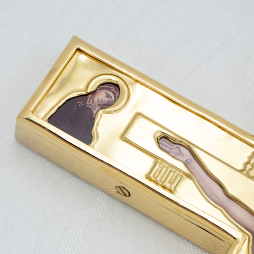 2.7.2122лп-2 Крест напрестольный латунный в позолоте фото 7 2.7.2122лп-2 Крест напрестольный латунный в позолоте фото 7