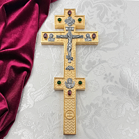 2.7.2191лпр Крест напрестольный латунный в позолоте
