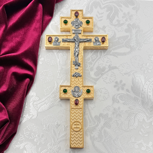 2.7.2191лпр Крест напрестольный латунный в позолоте 2.7.2191лпр Крест напрестольный латунный в позолоте