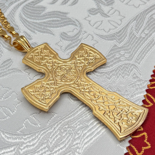 2.10.0555лп/1лп Крест наперсный в позолоте фото 3 2.10.0555лп/1лп Крест наперсный в позолоте фото 3