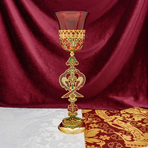 2.7.2672лпэ Лампада напрестольная в позолоте