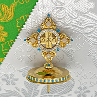 2.7.2690лпэ Крест на митру латунный в позолоте
