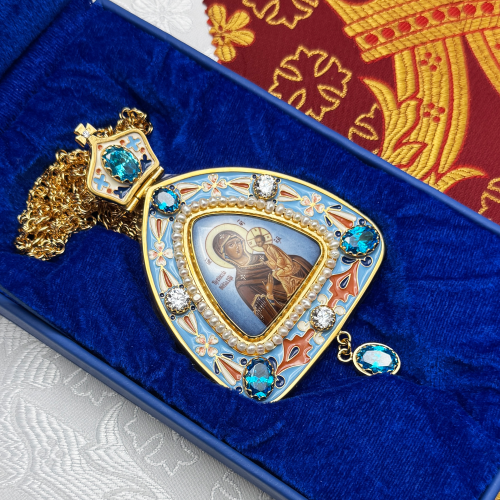 2.7.2303лп-18/1лп-М Панагия в позолоте фото 8 2.7.2303лп-18/1лп-М Панагия в позолоте фото 8