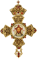 2.10.0190лп-2 Крест наперсный в позолоте с цепью