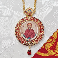 2.7.2541лп-2/1лп-М Панагия в позолоте с эмалью