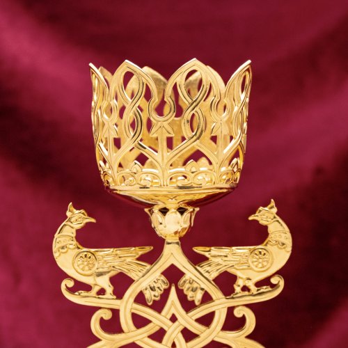 2.7.2871лп Лампада напрестольная в позолоте фото 3