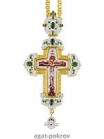 2.10.0331лп-2/1лп Крест латунный в позолоте с цепью