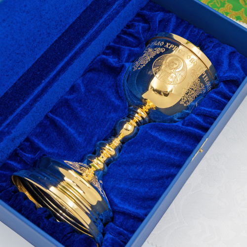 2.7.0954лп Потир латунный в позолоте на 0,33л фото 11