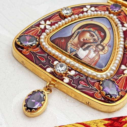 2.7.2303лп-18/1лп-М Панагия в позолоте фото 2