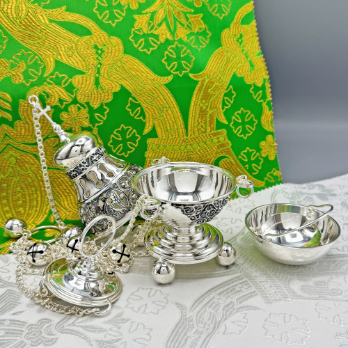 2.7.2892лр Кадило латунное в серебрении фото 3 2.7.2892лр Кадило латунное в серебрении фото 3