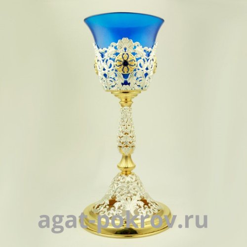 2.7.1596лф лампада латунная с фрагментарной позолотой 2.7.1596лф лампада латунная с фрагментарной позолотой