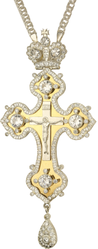 2.10.0198лф/1л Крест латунный с фрагментальной позолотой, литьевым распятием и цепью арт.2.7.0201л 2.10.0198лф/1л Крест латунный с фрагментальной позолотой, литьевым распятием и цепью арт.2.7.0201л