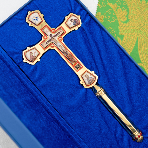 2.7.2898лпэ-2 Крест напрестольный латунный в позолоте фото 6 2.7.2898лпэ-2 Крест напрестольный латунный в позолоте фото 6