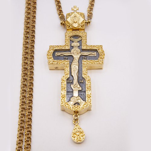 2.10.0187лпр/1лп Крест наперсный с цепью фото 5