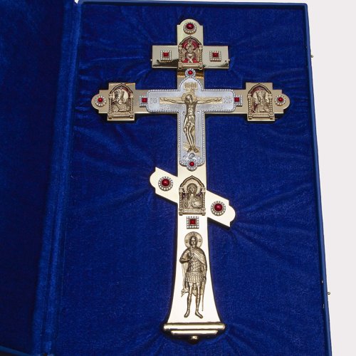 2.7.1690лпэ Крест напрестольный латунный в позолоте фото 5 2.7.1690лпэ Крест напрестольный латунный в позолоте фото 5