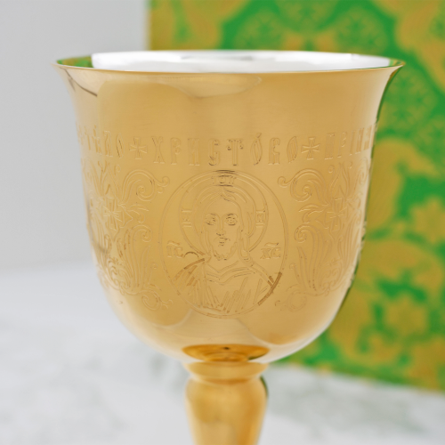 2.7.0316лп Потир латунный в позолоте на 0,25л фото 5