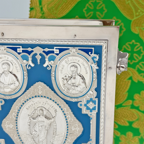 2.7.0697л Евангелие напрестольное в серебрении фото 7 2.7.0697л Евангелие напрестольное в серебрении фото 7