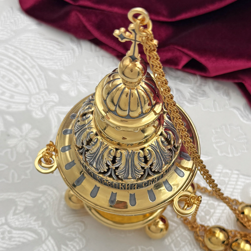 2.7.2640лпр Кадило латунное с патинированием в позолоте фото 9 2.7.2640лпр Кадило латунное с патинированием в позолоте фото 9